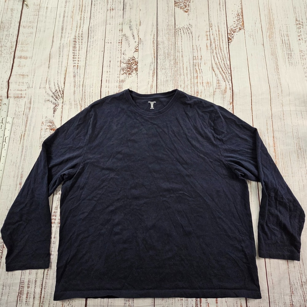 Amazon Essentials Lot of 3 Blue Green Black Long Sleeve Cotton T-Shirt Men's 2XL